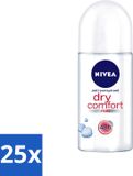 Nivea Dry Comfort Déodorant Roller - 25 stuks