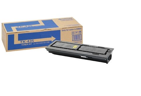 Kyocera TK-435 Toner Cartridge - Black - 15000 Pages - Compatible with TasKalfa 180/181/220/221