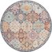 the carpet Palma – Indoor & Outdoor Vloerkleed, Weerbestendig & Onderhoudsvriendelijk – Oosters Patchwork Motief – Multicolor – Rond 120 cm