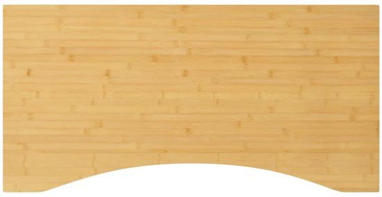 vidaXL Bureaublad - 110x55x4 cm - Bamboe