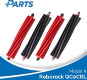 Roborock QC0CRL Brosse (4 Pièces, Plus.Parts® alternative pour 8.02.0322)