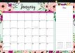 Peter Pauper 2027 Floral Desk Pad and Wall Calendar