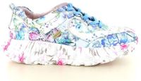 Laura Vita Sofiao 07 Lage Sneakers Dames Blauw Leer Gebloemd