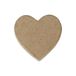 Décopatch AC845Cpack - Lot de 10 supports en papier mâché, Magnet cœur avec aimant