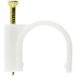 Zenitech Lot de 20 crochets de fixation - Blanc / 6