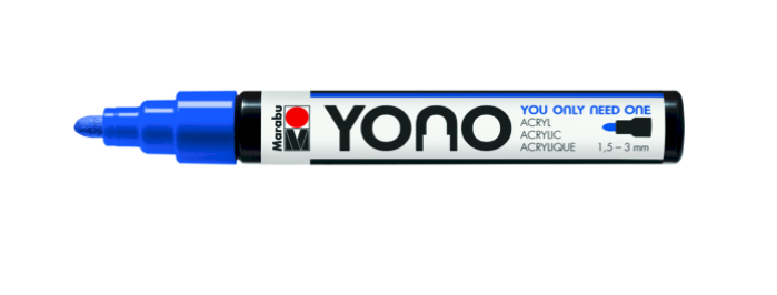 Marabu Yono - Blauw - 1 stuk - Unisex