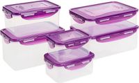 Lock&Lock kleuren vershouddozen voordeelset - paars - 6 stuks