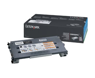 Lexmark C500S2KG Zwarte Toner Cartridge - 2.5K Pagina's - Compatibel met C500, X500, X502