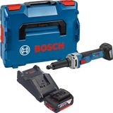 Bosch Professional Bosch GGS 18V-23 LC Professionele rechte accuslijpmachine 18 V borstelloos + 1x accu 5.0 Ah + lader + L-Boxx