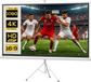Homcom Écran de projection - Plastique - 235,8 x 8 x 136 cm - Blanc
