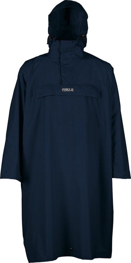 Pro-X Elements Matterhorn Xplus Poncho - Marine Blauw - Waterdicht - Unisex