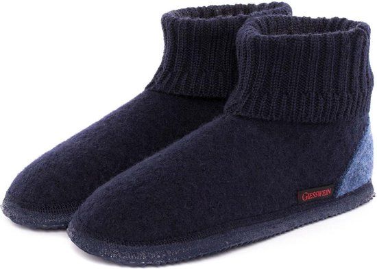 Giesswein Kramsach Pantoffel Sloffen Unisex - Maat 42 - Navy/Blauw