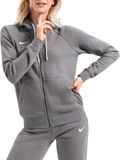 Nike Dames Sweater Met Capuchon W Nk Flc Park20 Fz Hoodie, Houtskool Heathr/Wit/Wit, CW6955-071, XL
