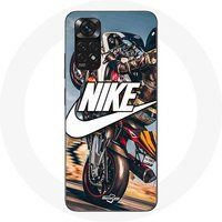 Nike Etui voor Xiaomi Redmi Note 11s 4G Nike Logo Wit Motorfietswiel Maniacase