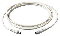 VIMAR 0P32420.B verlengkabel, 2 m, tv-coaxkabel, Z 75 Ω, onlosmakelijk verbonden met een axiale stekker en een axiale aansluiting