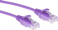 ACT Purple 3 meter LSZH U/UTP CAT6 datacenter slimline patch cable snagless with RJ45 connectors DC9303