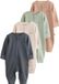 Next - Jongens - Set van 4 babypyjama's met tweewegritssluiting - Crème