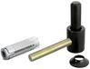 Kloben Goujons filetés, noir, acier, 10 pièces