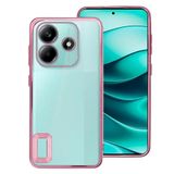 Cool Beschermhoes voor Xiaomi, Redmi Note 14 5G, metalen rand (roze)