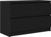 vidaXL Meuble TV 80x35x54 cm aggloméré noir