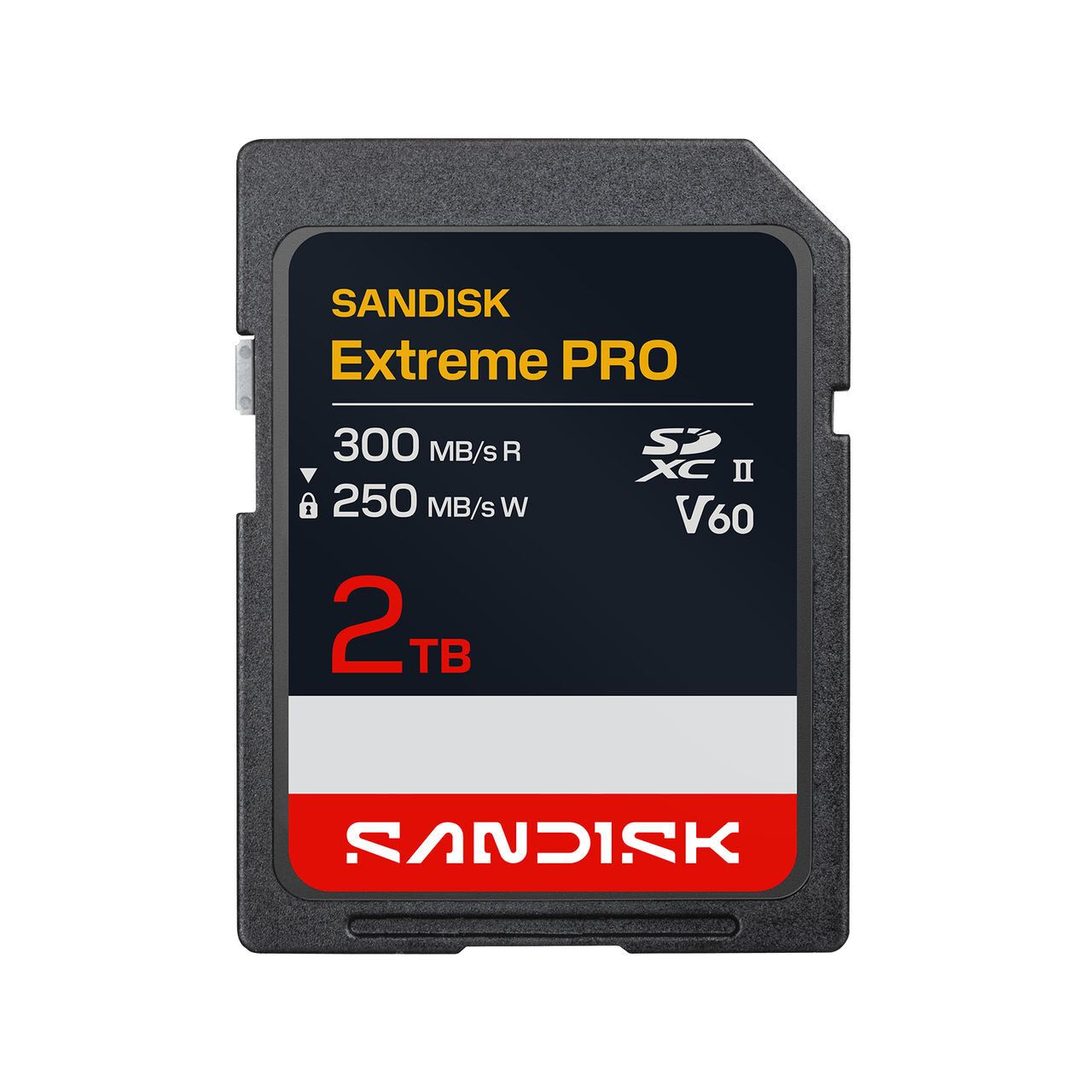 SanDisk 2TB SDXC Extreme Pro 250MB/s V60 UHS-II geheugenkaart
