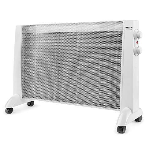 Taurus PRMB 2400 Radiator, elektrisch, 2400 W, 3 temperaturen, instelbare thermostaat, wielen, hittebescherming, stil, wit