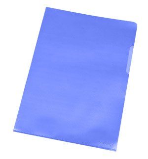 Q-CONNECT KF00307 A4 Polypropylene File Folder - Blue - 100 Pack