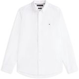 Tommy Hilfiger Heren CORE Flex POPLIN Solid RF Shirt MW0MW39988 L/S Shirt, wit, 3XL, Wit (wit), 3XL grote maten