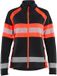 Blåkläder Hoge-visibiliteit doorzichtige fleece dames L zwart/rood fluorescerend