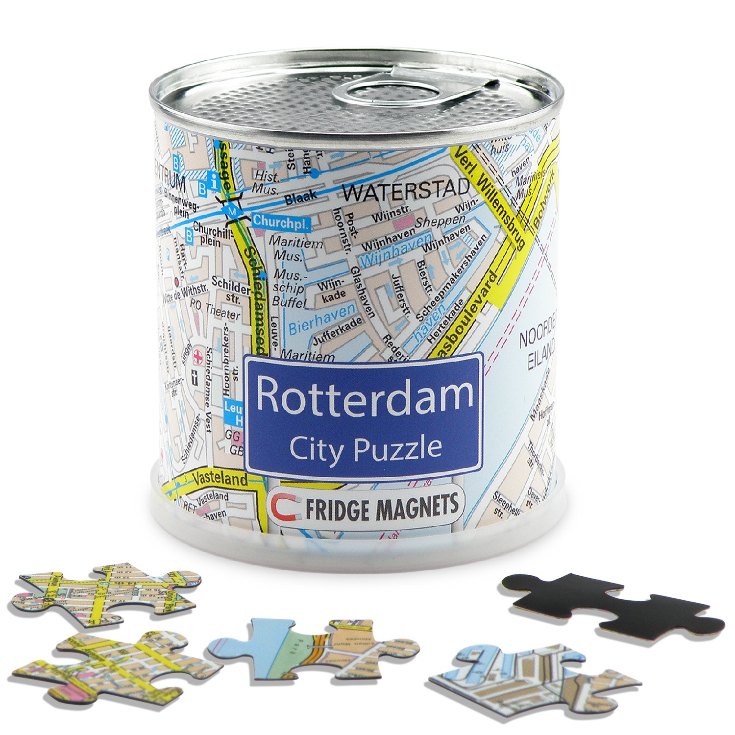 City Puzzle Extragoods Rotterdam city puzzle magnets