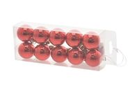 Nataluna L. Glanzende rode ballen 4 cm 10 stuks