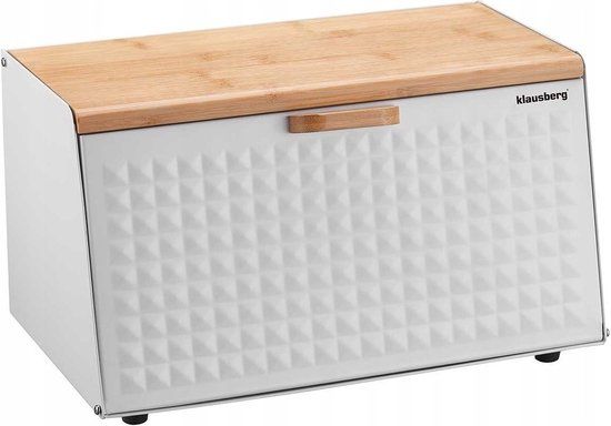 Klausberg 7468 Broodtrommel - Diamant Wit - 14L