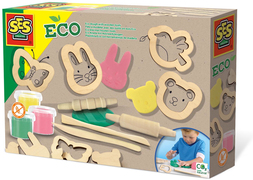 SES Creative Eco klei met houten tools