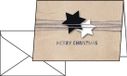 SIGEL Kerstkaarten Classic Christmas Wrapping A6 25 stuks Wit/Kraftpapier