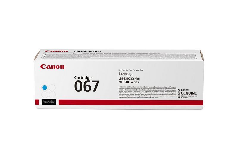 Canon 067 Cyan Toner Cartridge - Original - 1250 Pages