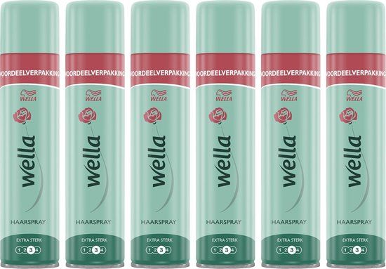 Wella Flex Extra Strong Hold Hairspray - 6 x 400ml