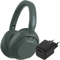 Sony ULT Wear Groen + BlueBuilt Quick Charge Oplader Zwart