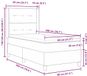 vidaXL Boxspringbed met hoofdeinde Lichtgrijs 80 x 200 cm Fluweel