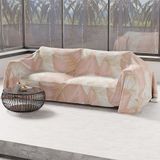 PETTI Artigiani Italiani - Sprei voor tweepersoonsbed, lente, zomer, lichte deken voor tweepersoonsbed, bedlaken, tropisch poeder, 100% gemaakt in Italië
