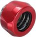 Allecto plus - Refroidissement par eau Raccord de tuyau chromé rouge G1/4 pouce vers 14 mm - Compression à déconnexion rapide - Joint de tuyau PETG