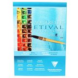 Clairefontaine 96302C Etival Block, gelijmd, 10 vellen, aquarelpapier, wit, 100% cellulose, fijne korrel, kwaliteit, studie, A4, 21 x 29,7 cm, 200 g