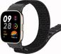 Strap-it Nylon Smartwatch bandje - Geschikt voor Redmi Watch 3 - Zwart