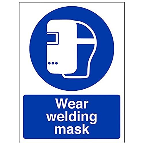 V Safety VSafety slijtage lasmasker PPE teken - 150mm x 200mm - 1mm stijf plastic
