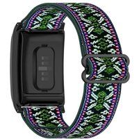 SZSMART Armband Comfortabele elastische nylon polsband voor Whoop 4.0, zwart en groen