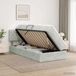 Maison Exclusive - Lit coffre à LED avec matelas gris clair 90 x 190 cm, velours
