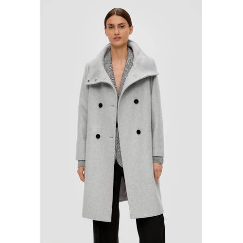 s.Oliver BLACK LABEL Jas met wol lichtgrijs