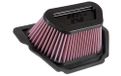 K&N Vervangingsfilter compatibel met Yamaha YZF R1 & R1M 998 2020-2023 (YA-1020)