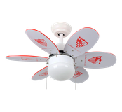 Bastilipo Sevilla Football Club - Huishoudelijke ventilator met bladen - Wit