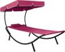 Prolenta Maison Exclusive - Ligbed met zonnescherm en kussen, roze