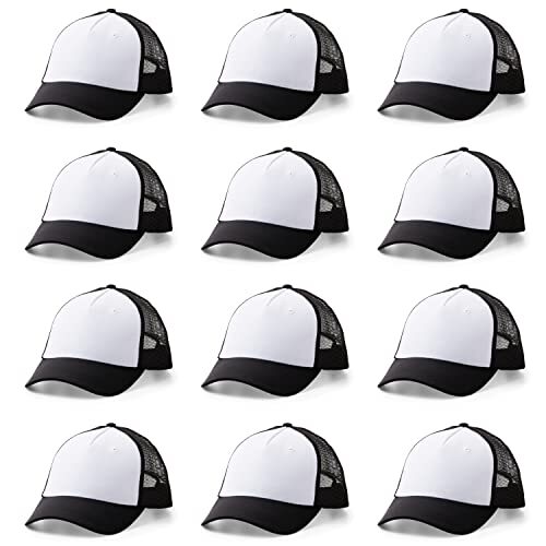 CRICUT Blank Trucker Hat | 12-Pack | voor gebruik met Hat Press & Infusible Ink